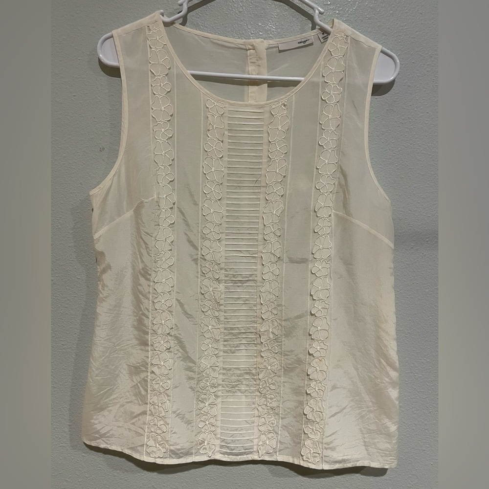 Halogen Cream Sleeveless Top